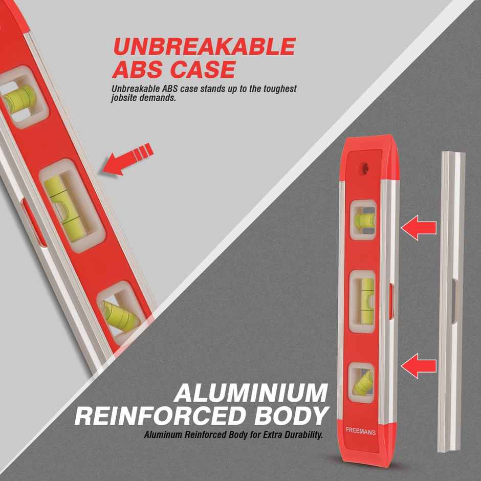 FREEMANS BL230 Torpedo Level | Bi Material - 230 mm