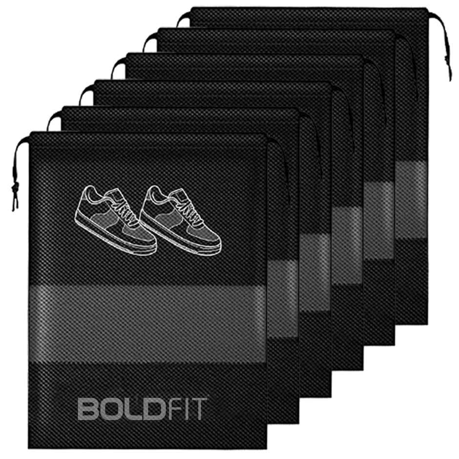 Boldfit Shoe Bag For Travel & Storage Organizer Accessories Pouches Cover Pack Of 6