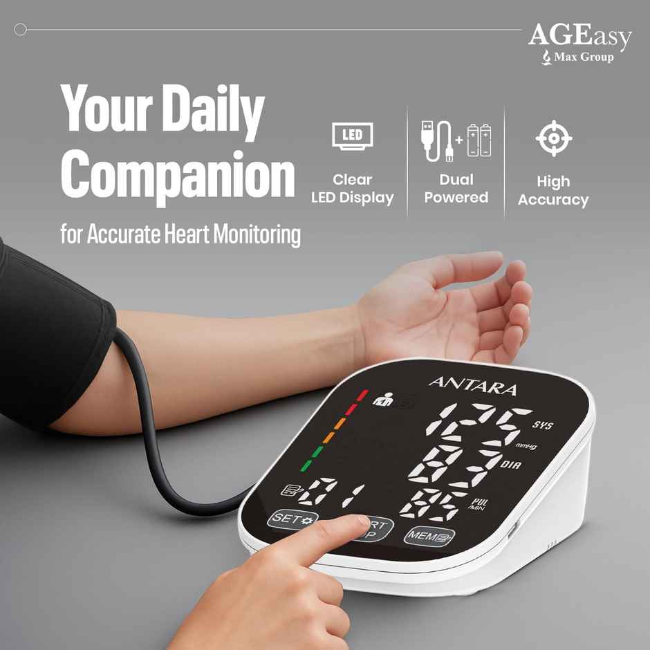 AGEasy Fully Automatic One Touch Digital Blood Pressure Monitor