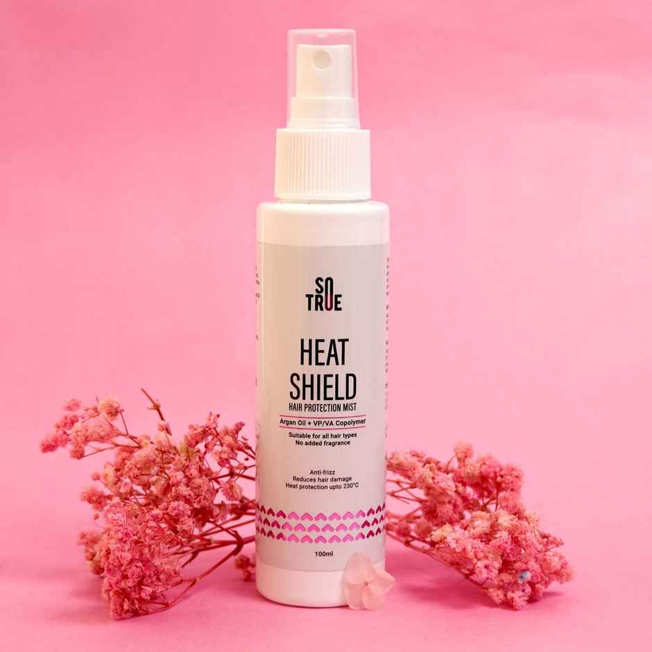 Sotrue Heat Shield Hair Protection Spray With Argan Oil - Anti Frizz & Lightweight