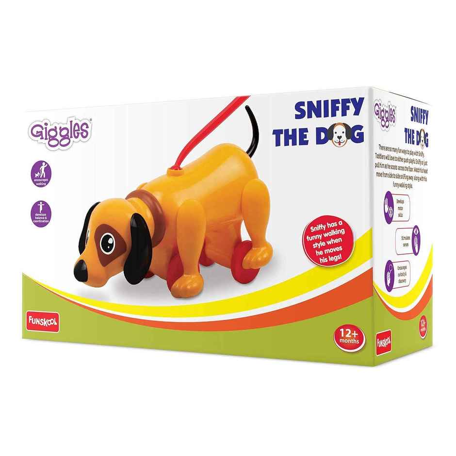 Giggles Funskool Sniffy The Dog Pull Along Toy