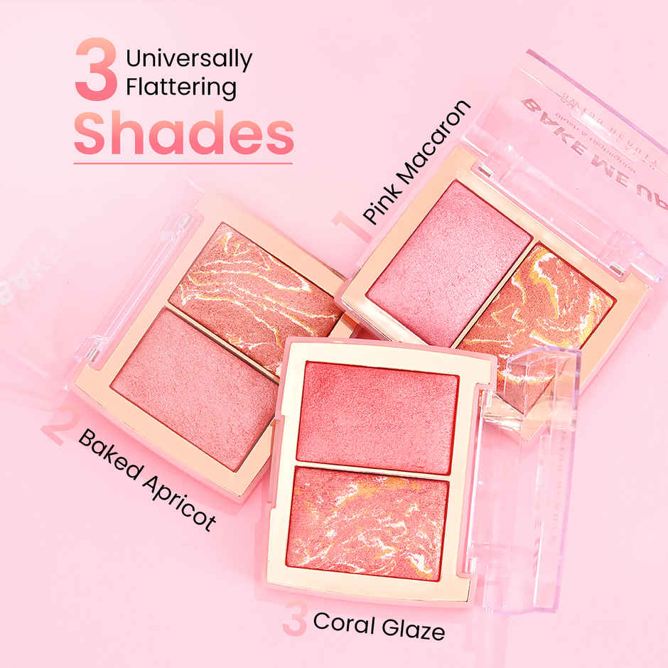 Swiss Beauty Bake Me Up Blush & Highlighter - 03 Coral Glaze