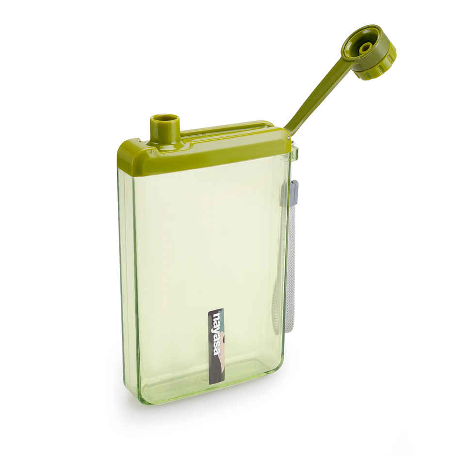Nayasa Zelda Plastic Notebook Style BPA Free Water Bottle | 450 ml | Green