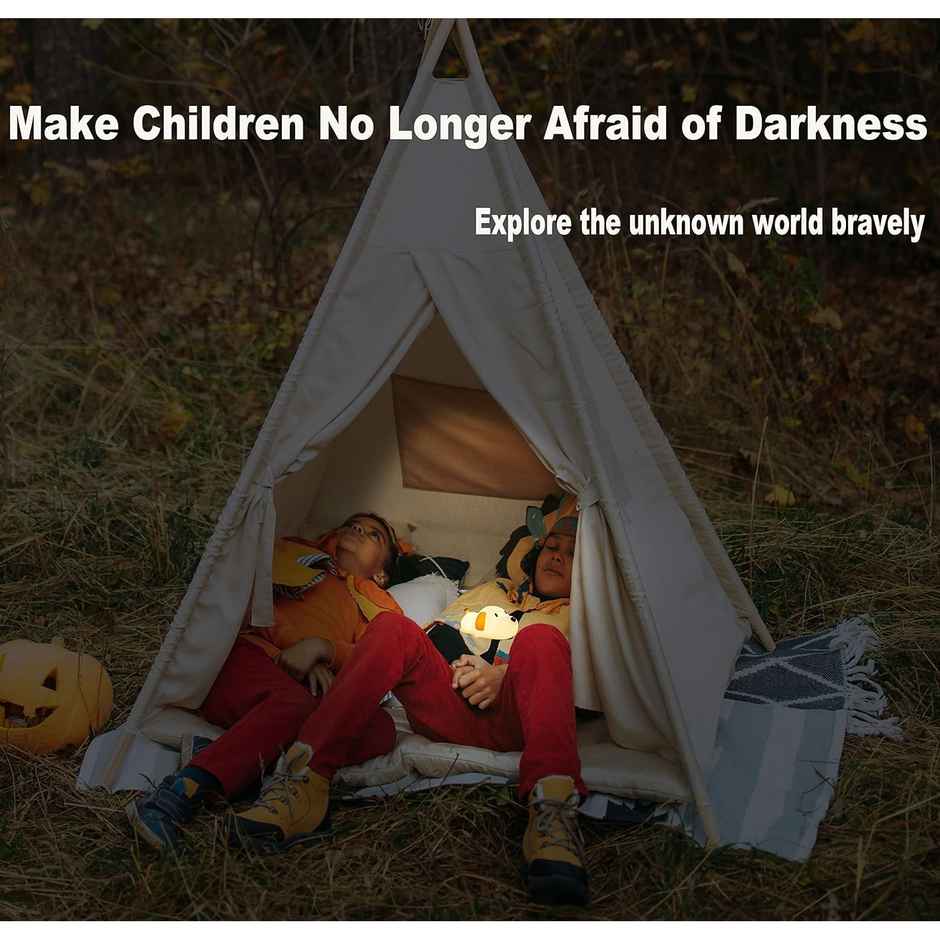 Hashwow Cute Puppy Night Lamp,Rechargeable Silicone Lamp For Kids' Room,Ideal Birthday Gift & Decor