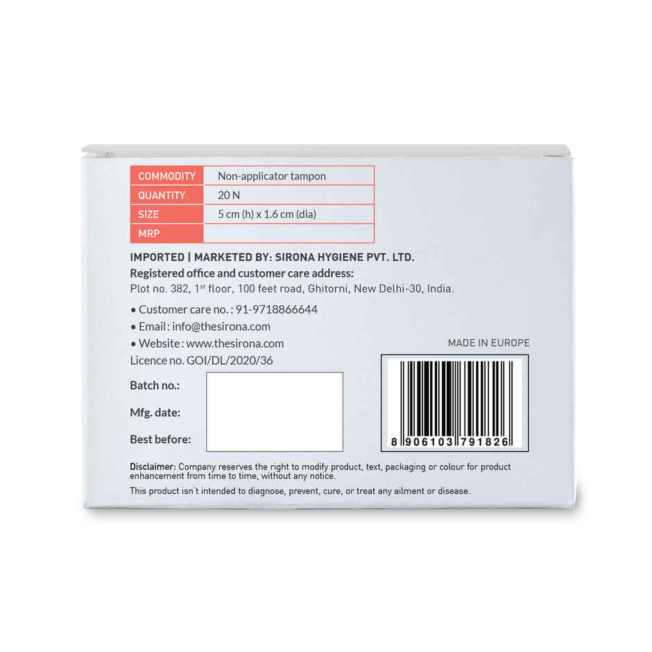 Sirona Premium Digital Tampon Super Plus Heavy Flow