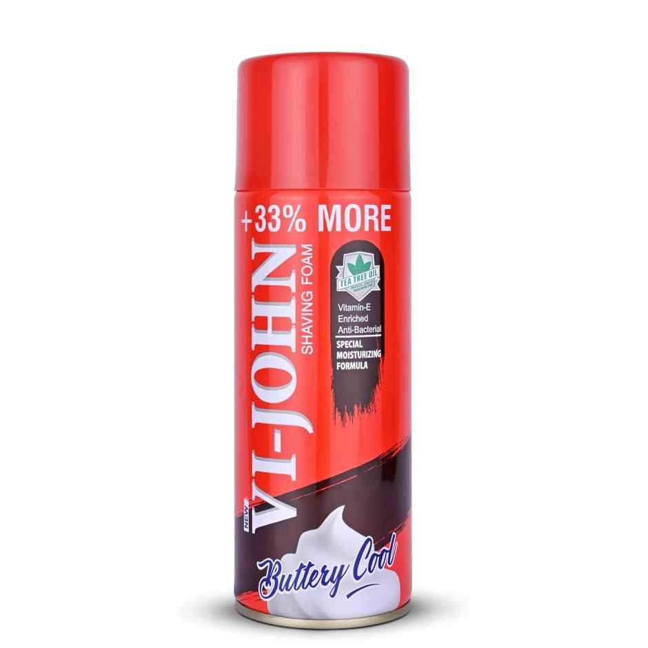 VI-JOHN Special Moisturizing formula Shaving Foam with Vitamin & Anti-Bacterial Properties 400g