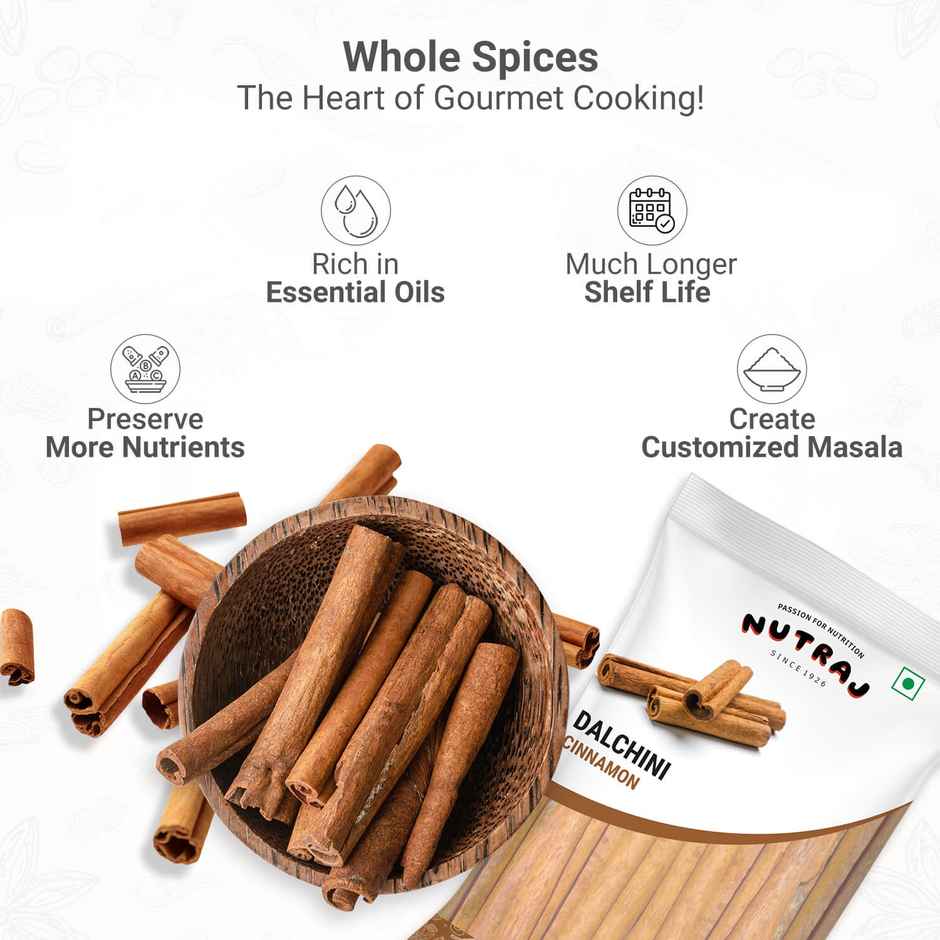 Nutraj Cassia (Cinnamon / Dalchini) Sticks 