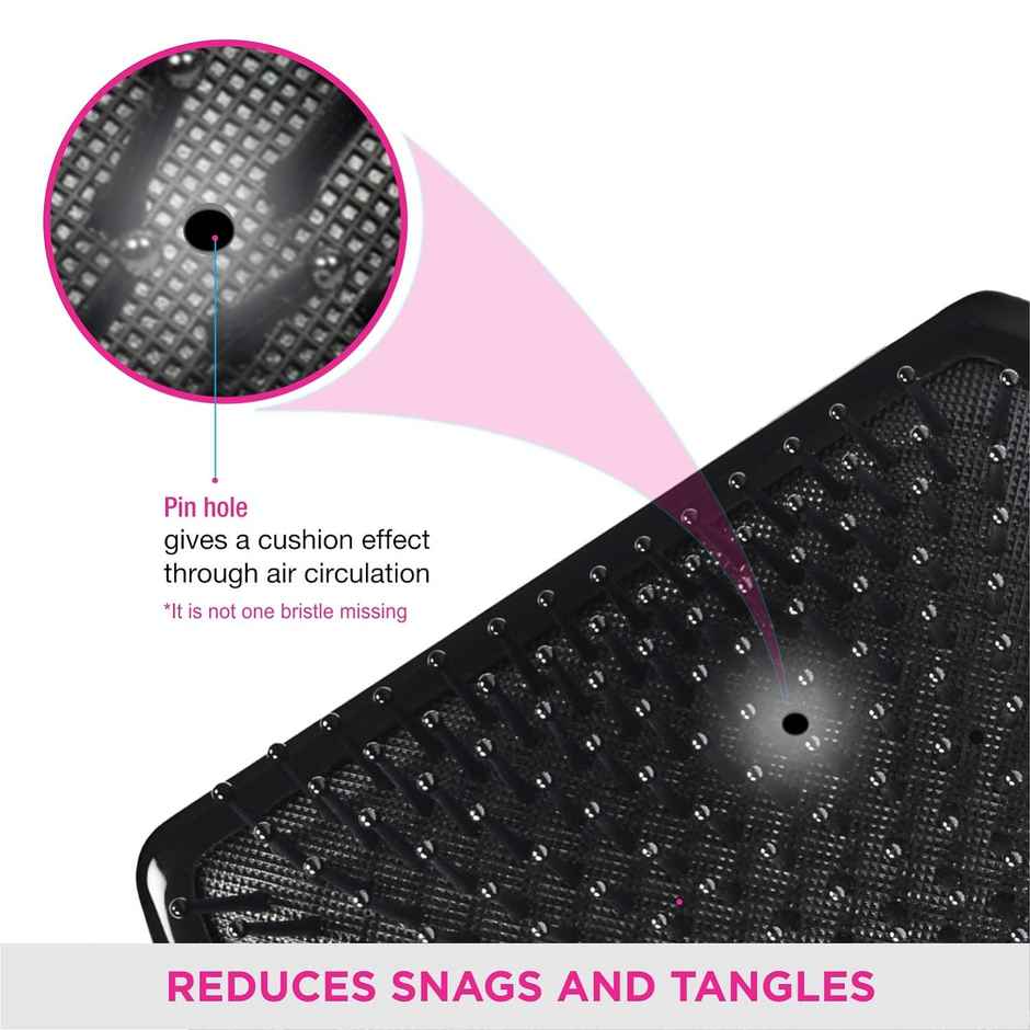 VEGA Premium Collection Mini Paddle Hair Brush for Men & Women, Black, (8586 M)