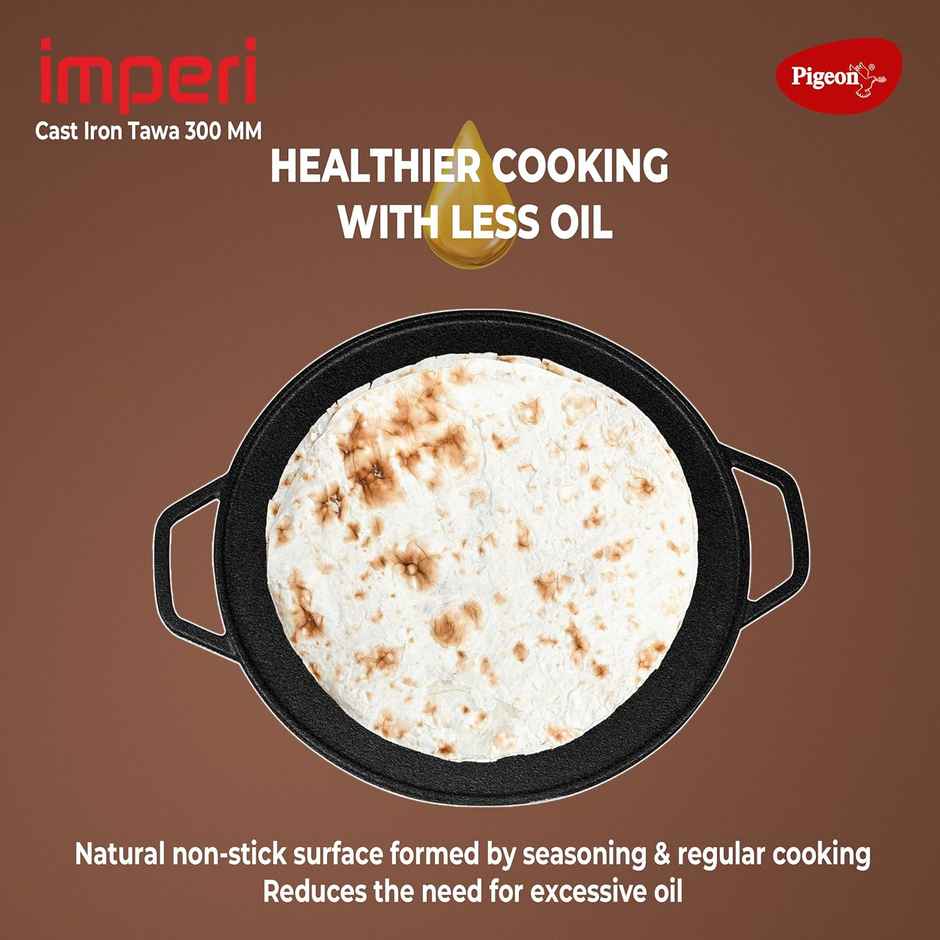 Pigeon Imperi Cast Iron Dosa Tawa 300