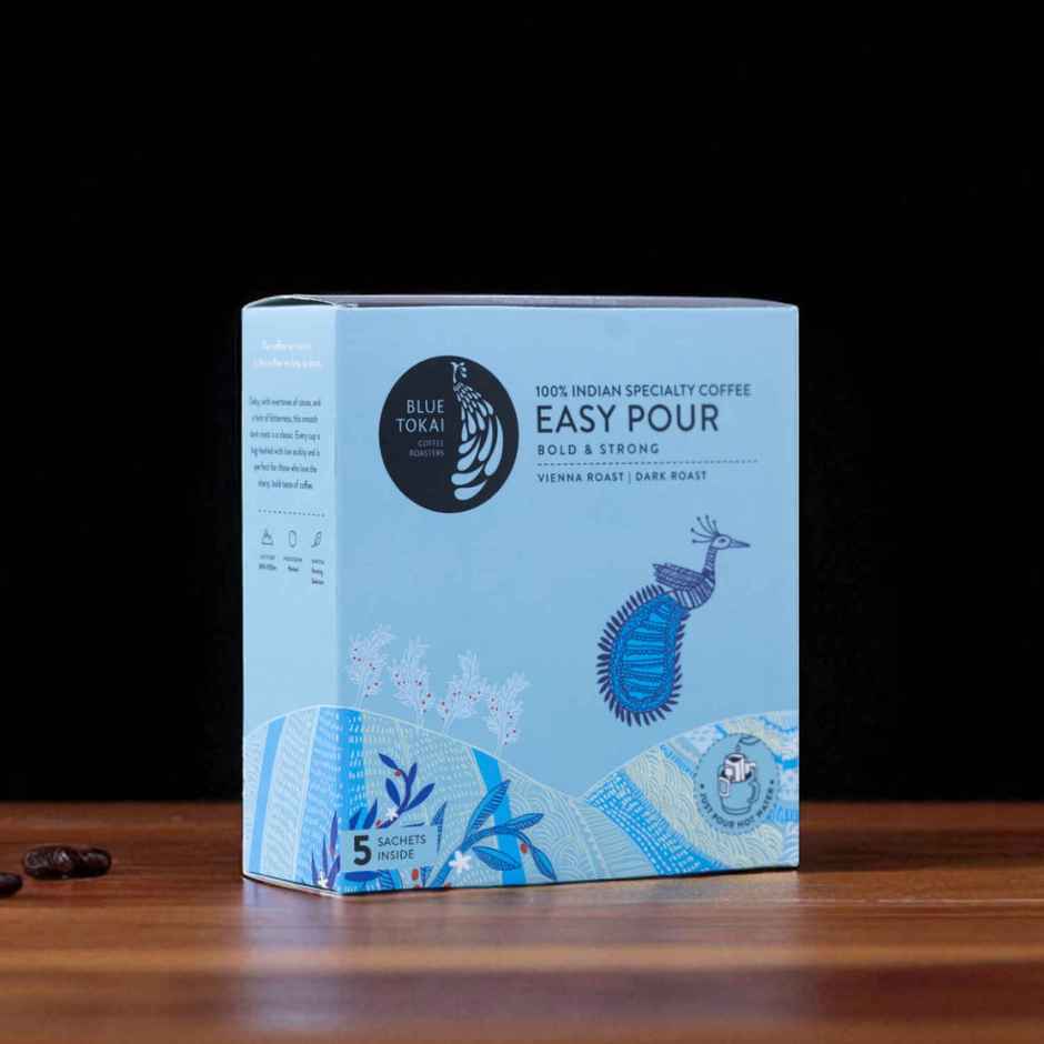 Blue Tokai Easy Pour Vienna Dark Chocolate Dark Roast Hot Brew Coffee