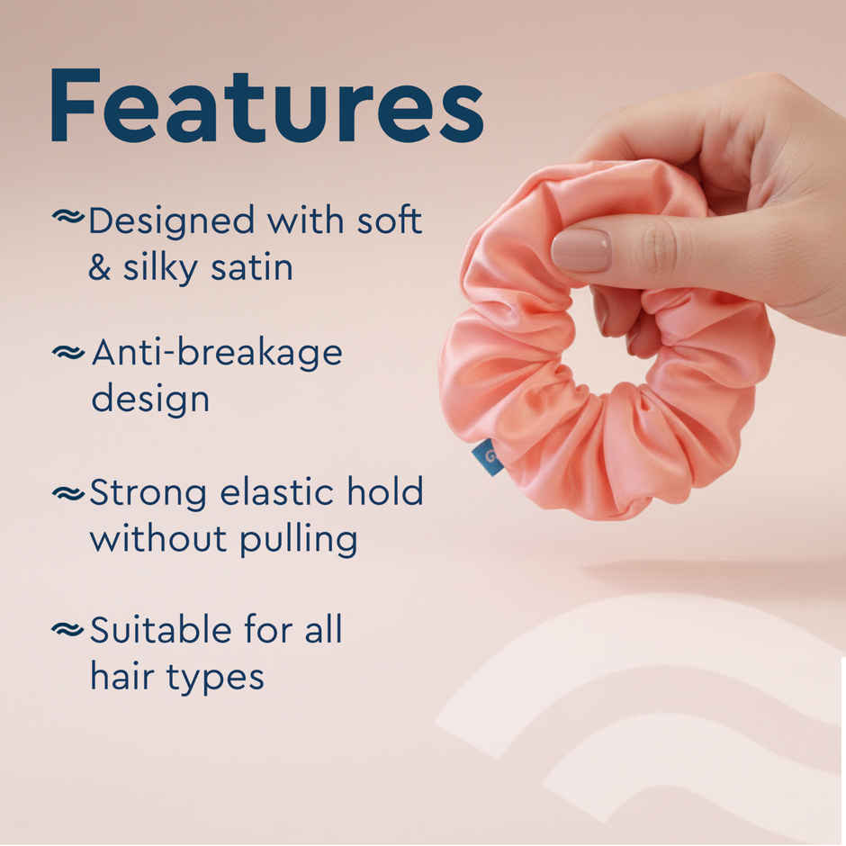 Gubb Satin Scrunchie Rose Gold