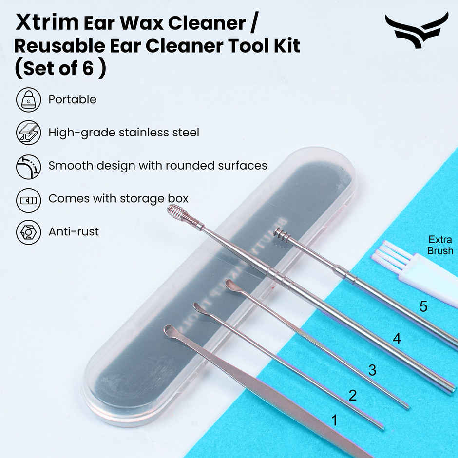 Xtrim Reusable Ear Wax Cleaner Tool Kit