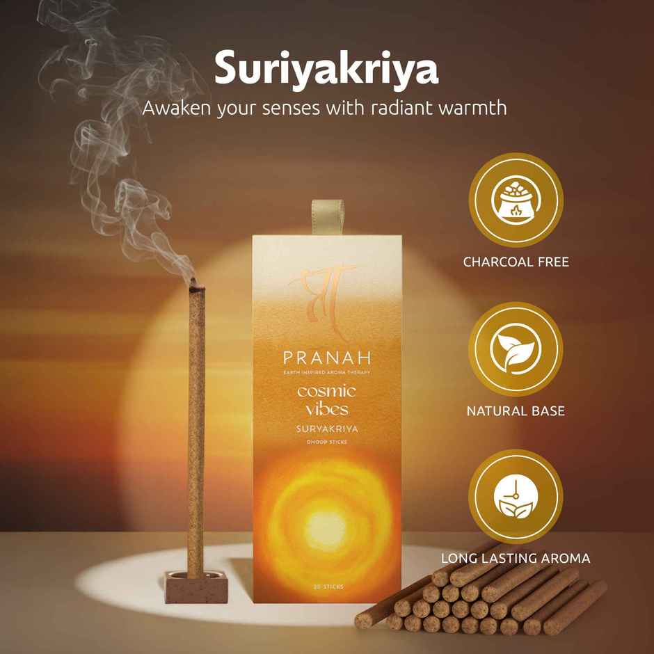 Pranah Cosmic Vibes | Suryakriya | Dhoop Sticks | 25 Sticks
