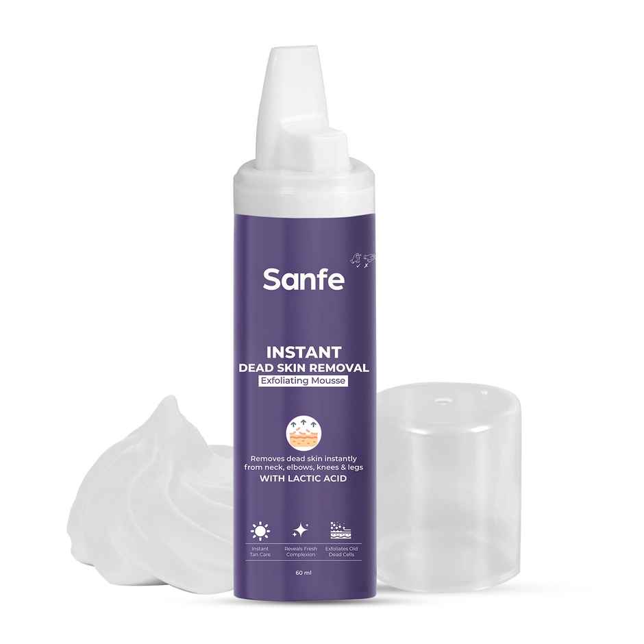 Sanfe Instant Dead Skin Removal Exfoliating Mousse Visibly Removes Tan Exfoliates