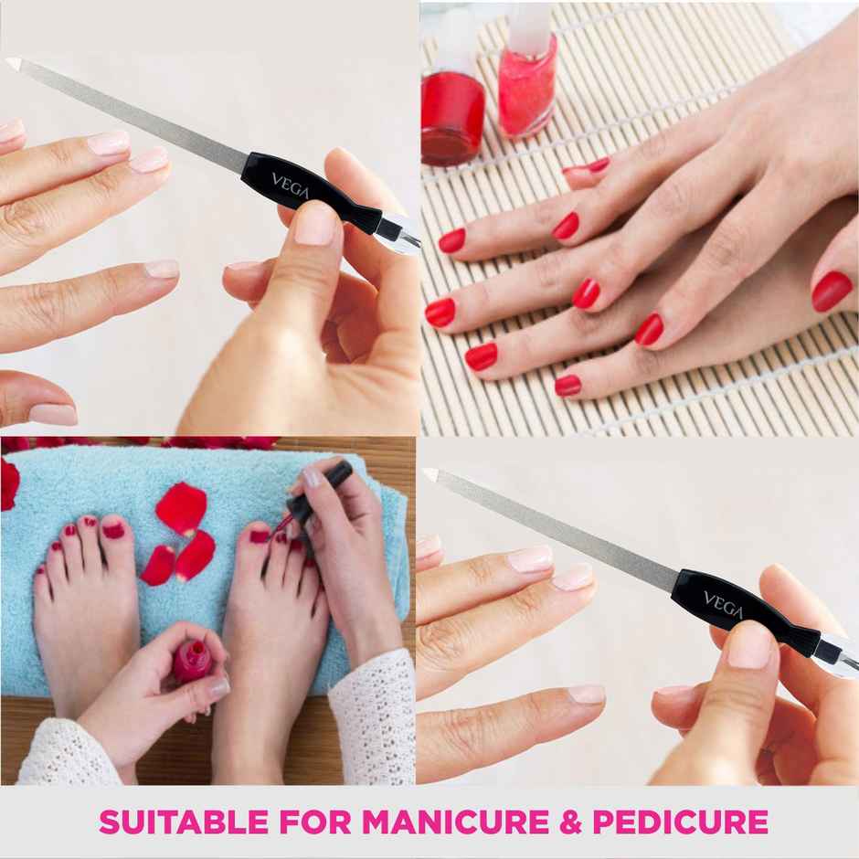 VEGA Nail File with Trimmer, 1 Pc (NFT6)