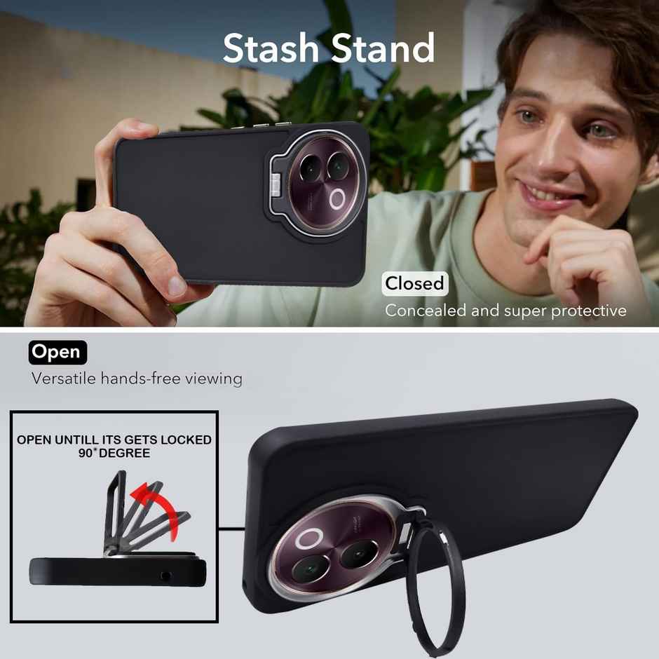 Artistque Case for Vivo V30e 5g Back Cover - Camera Stand