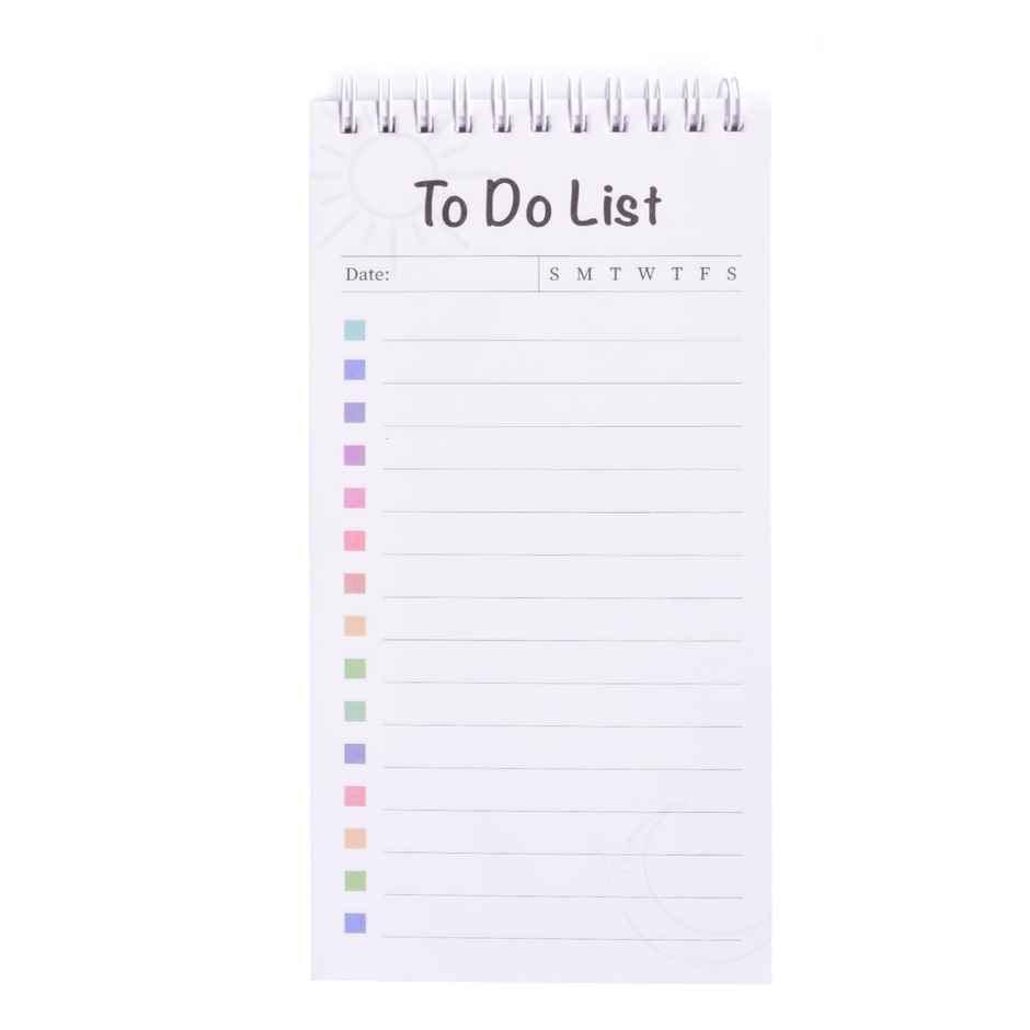 Papboo To-Do List With 80 Planing Pages 4*8 Inches, 70 Gsm Paper - Floral