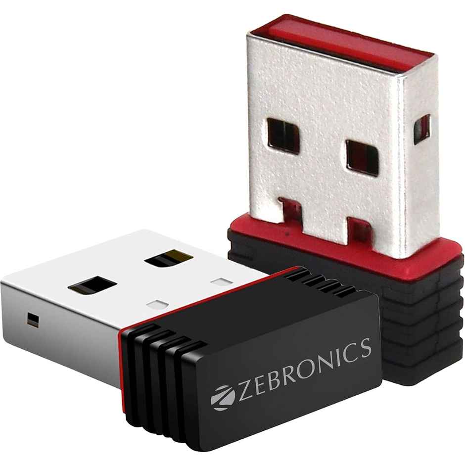 Zebronics USB150WF1 WiFi USB Mini Adapter Supports 150 Mbps