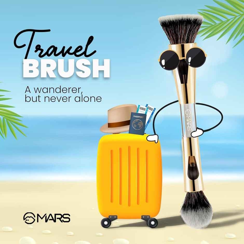 MARS Cosmetics 4 in 1 Travel Makeup Brush