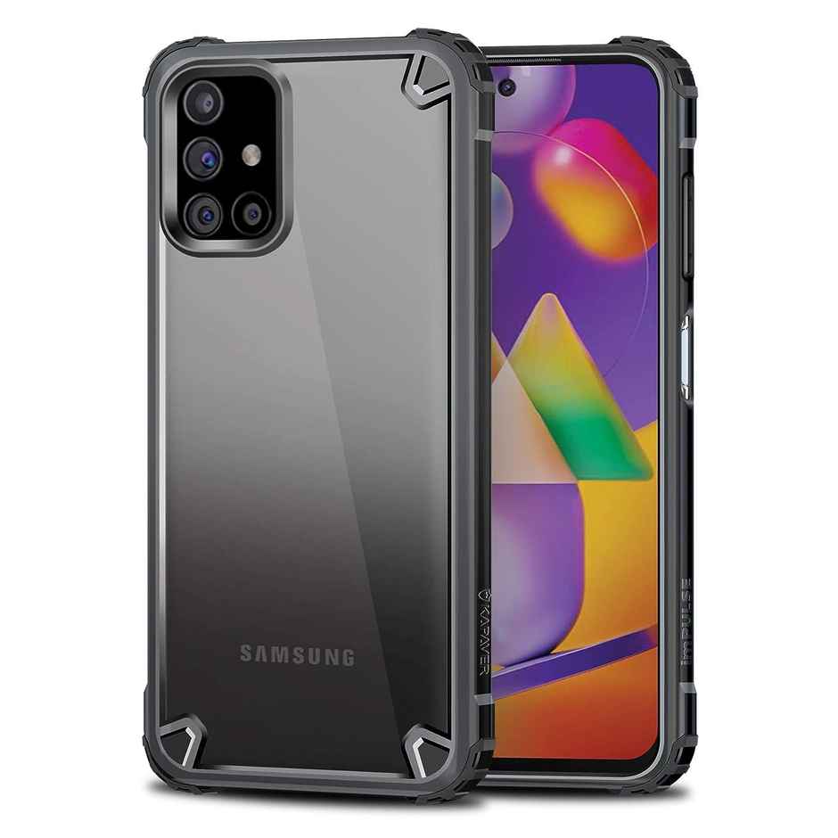 Kapaver Samsung Galaxy M31s Back Cover Case | Impulse - Moon Gray