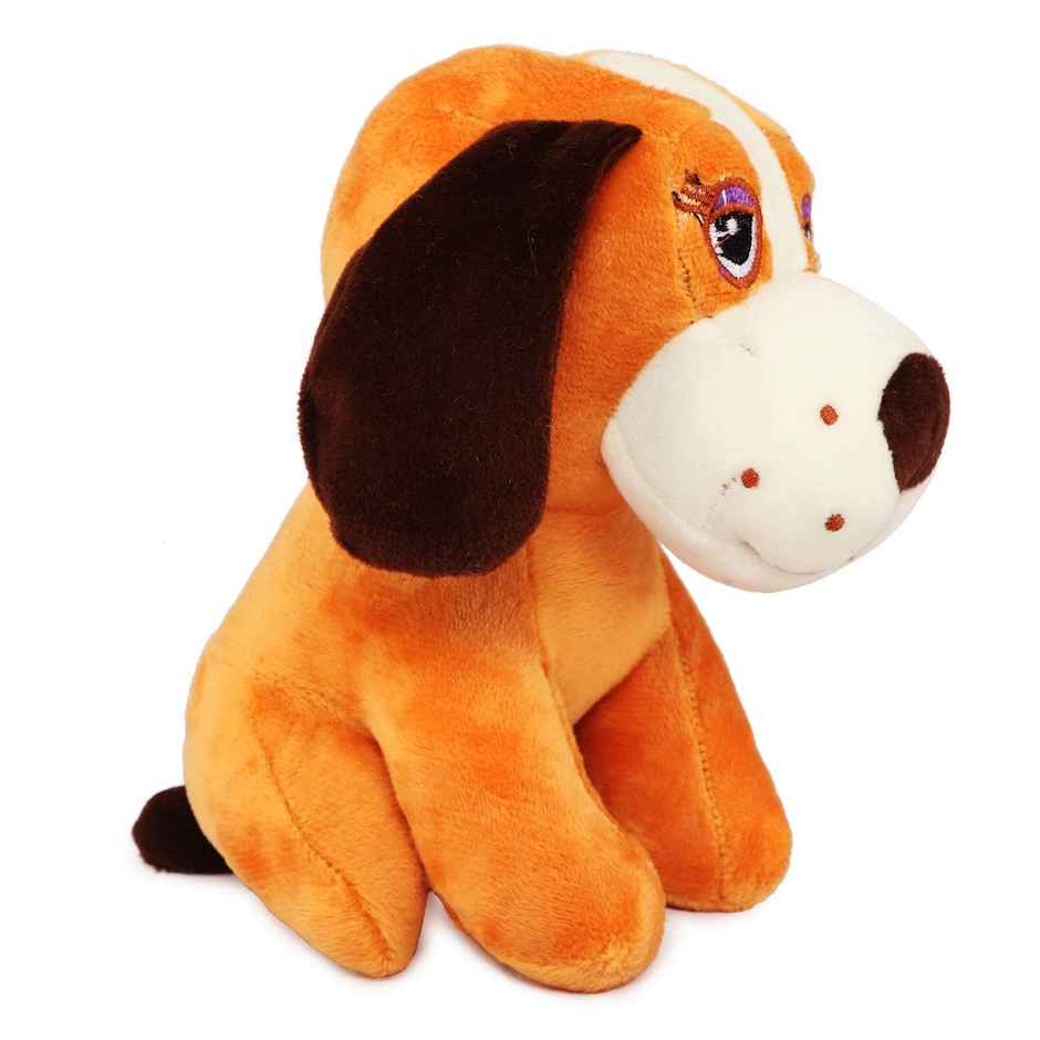 Webby Soft Animal Plush Dalmatian Dog Toy | 20cm | Brown