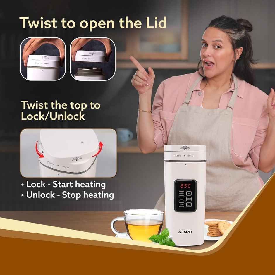 Agaro Delite Portable Electric Kettle, 500 Ml