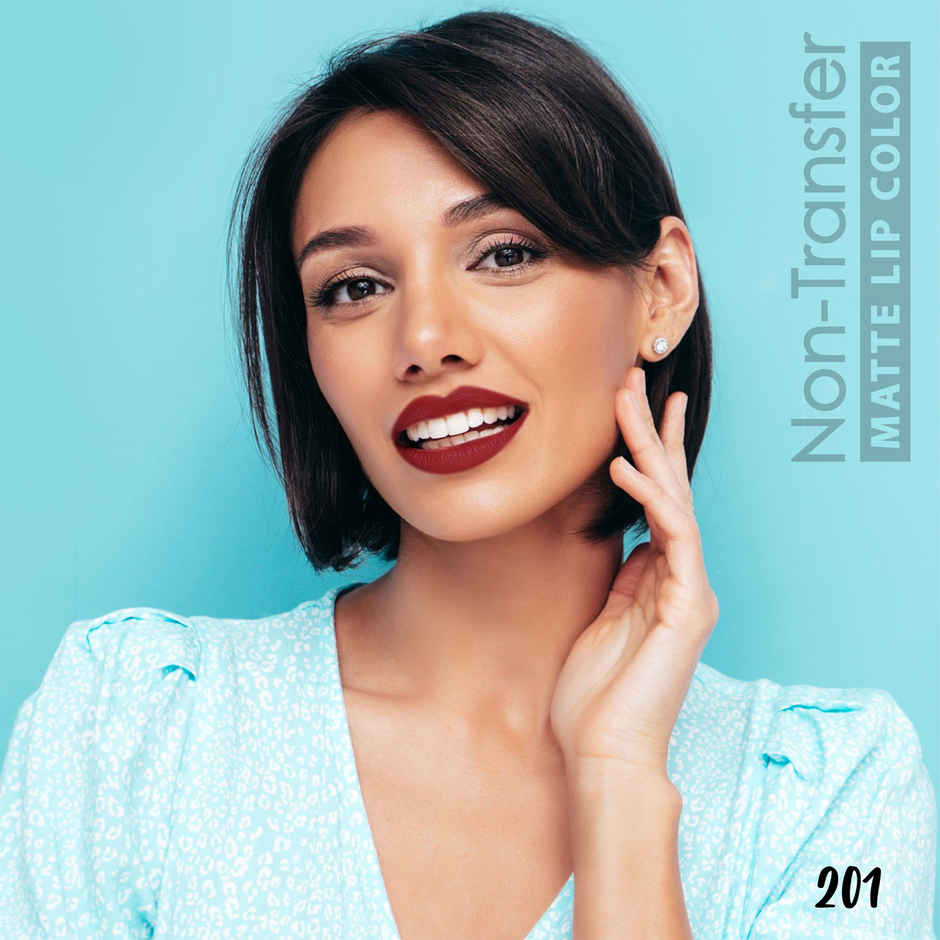 Blue Heaven Non Transfer Liquid Lip Color Matte Finish Waterproof | Red Maroon