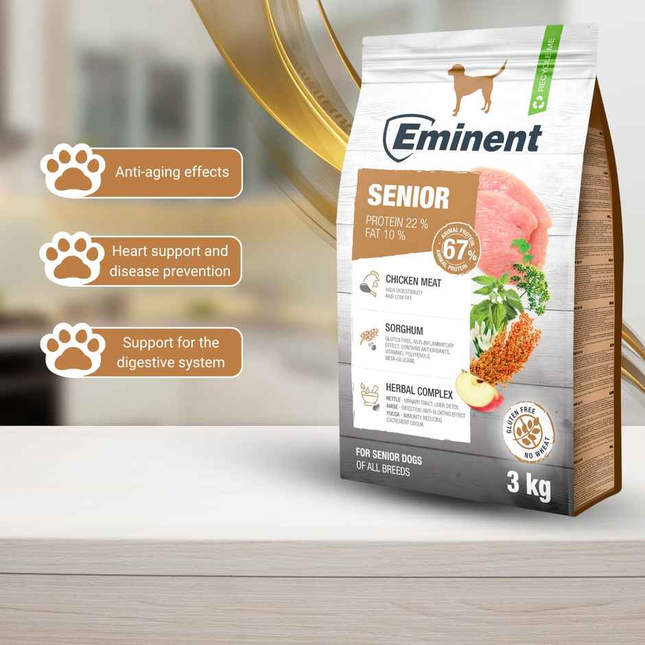 Eminent High Nutrition Dry Food For All Senior Dogs