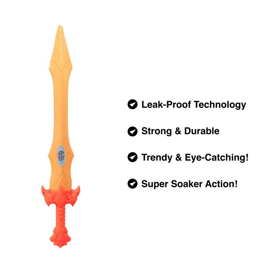 Tota Special Baahubali Sword Water Pipe Pichkari for Holi | Assorted (Color and Print May Vary)