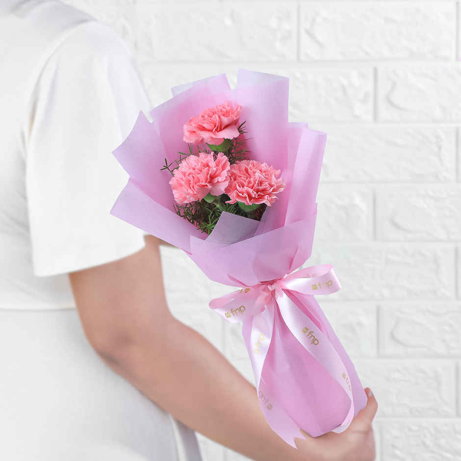 FNP Three Carnations Bouquet 