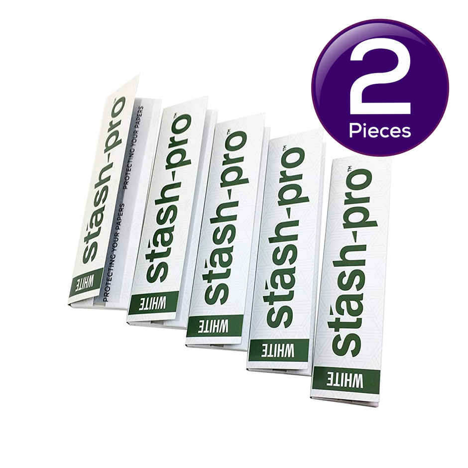 Stash-Pro White 32 Premium Rolling Papers Combo