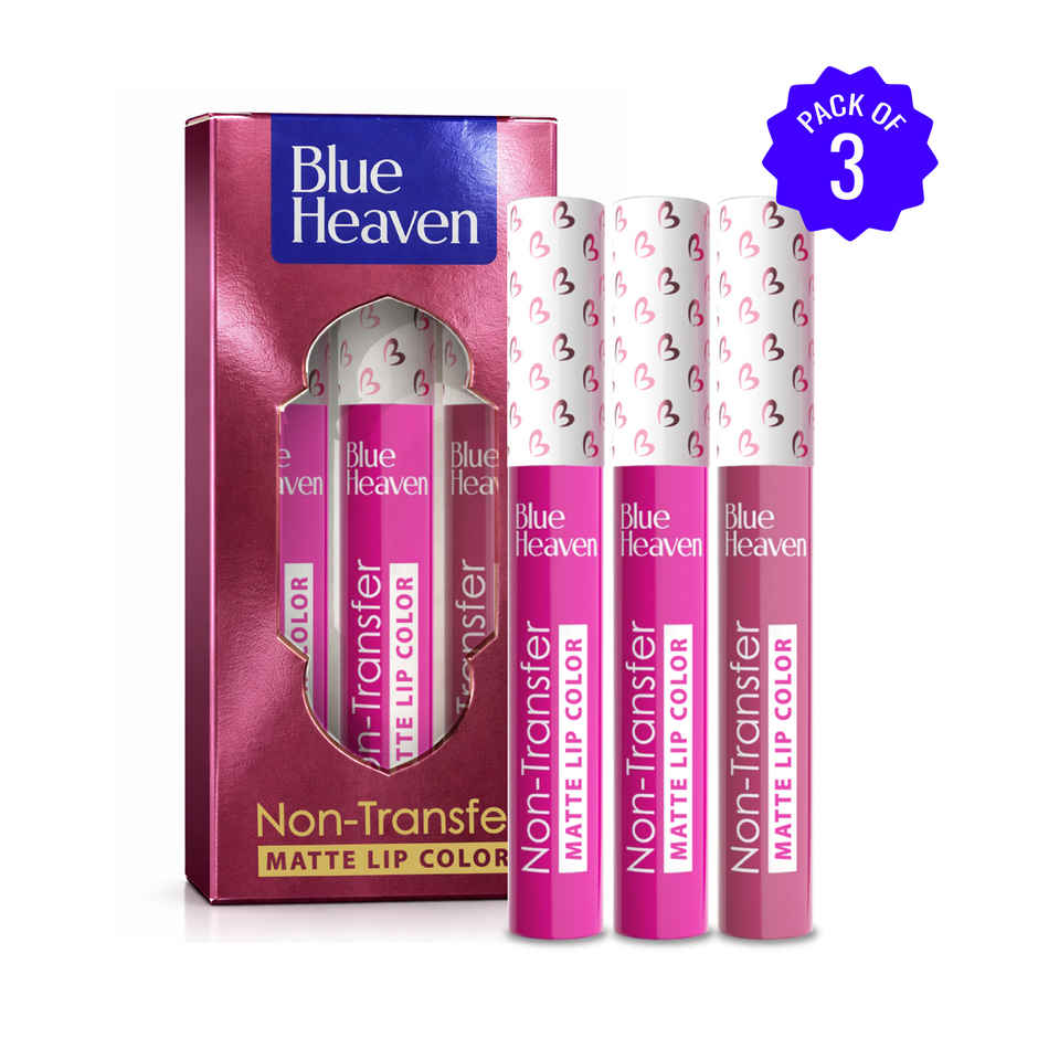 Blue Heaven Non Transfer Liquid Lip Color Matte Finish Waterproof | Pink