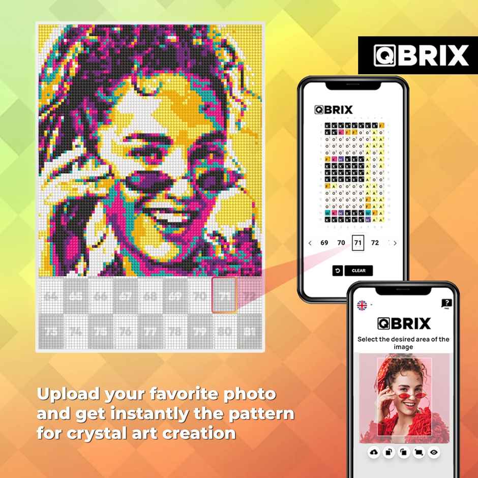 Custom Portrait Diamond Painting DIY Craft Gift Set Pop Art | Happy Mail