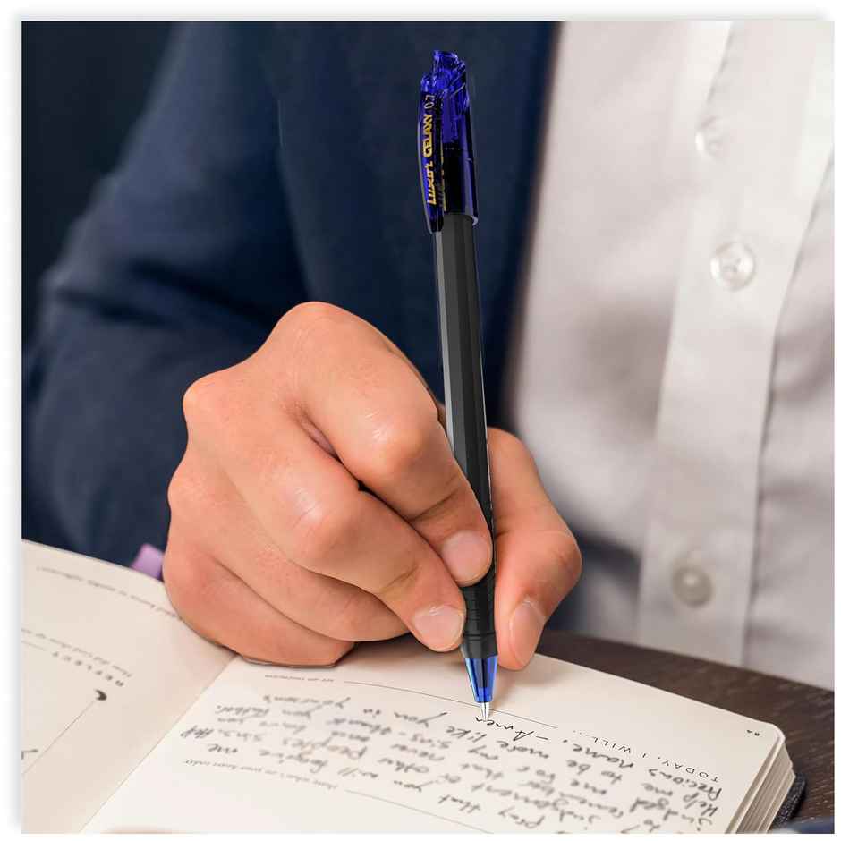 Luxor Schneider Gelaxy Gel Pen Pack Of 4 |2 Blue Pens And 2 Black Pen, Best Gel Pen For Students
