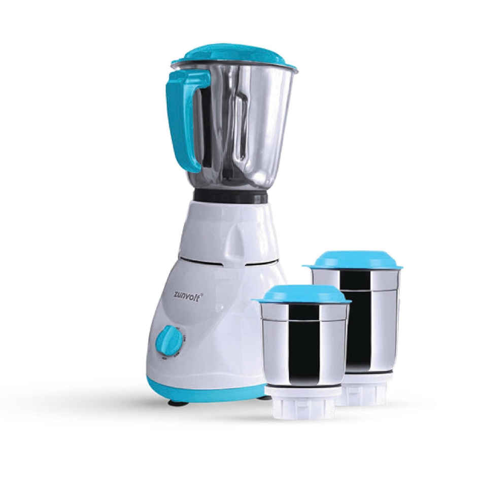ZunVolt Power MG5 500 Mixer Grinder | 3 Jars | White
