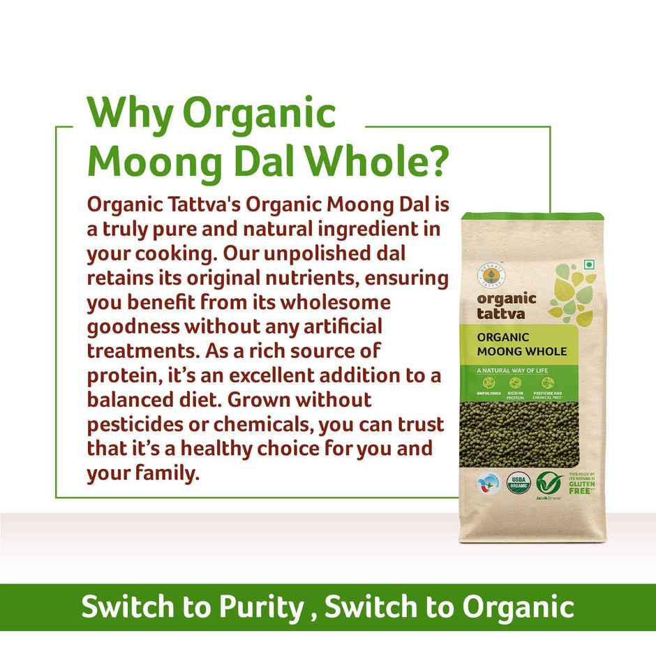Organic Tattva Moong Dal Whole