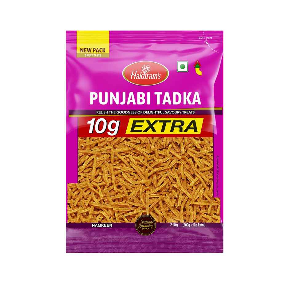 Haldiram's Punjabi Tadka(220gms) & Uncle Chipps - Spicy Treat(52gms) Combo
