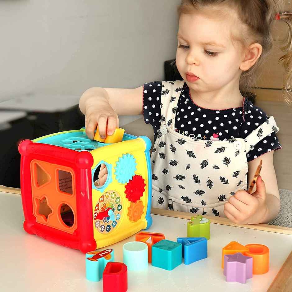 Toyshine Baby Activity Cube 6-In-1 Musical Baby Learning Toys Play Set