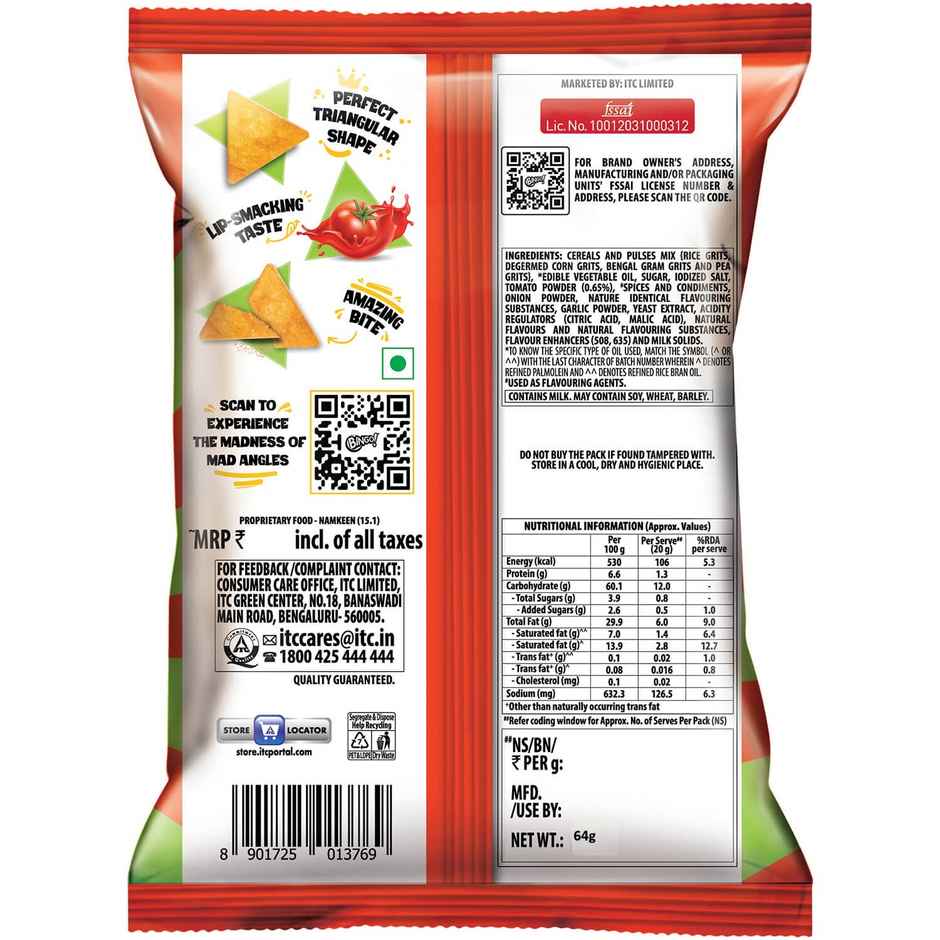 Bingo! Mad Angles Tomato Madness | Tangy & Crunchy