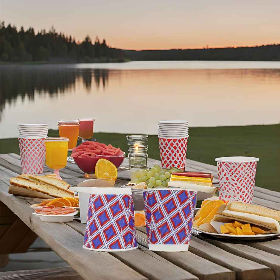 Ripple Wall Printed Paper Cup | 150 ml | Pack of 25 | Careswipe