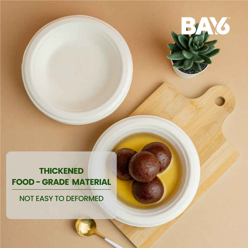 Round Disposable Deep Plate | 6 inch | Pack of 25 | BAY6