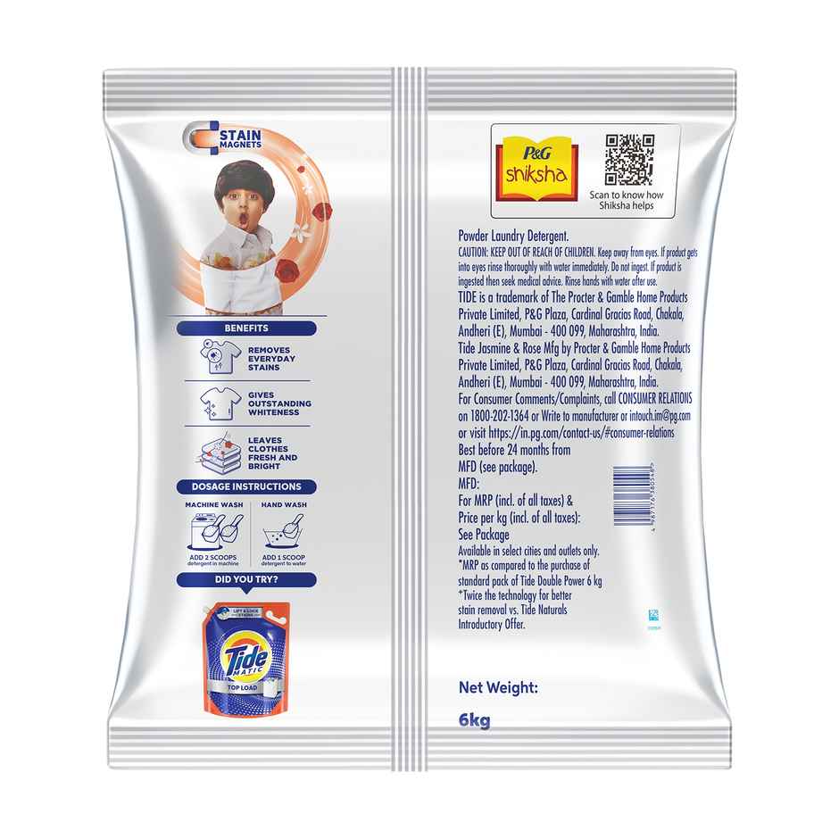 Tide Plus Jasmine & Rose Detergent Powder Combo      
