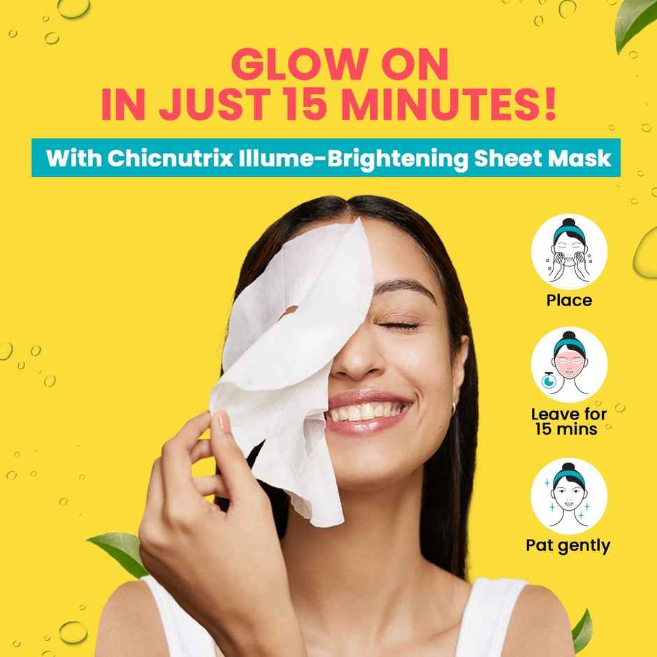 Chicnutrix Korean Face Sheet Mask For Brightening Skin Combo