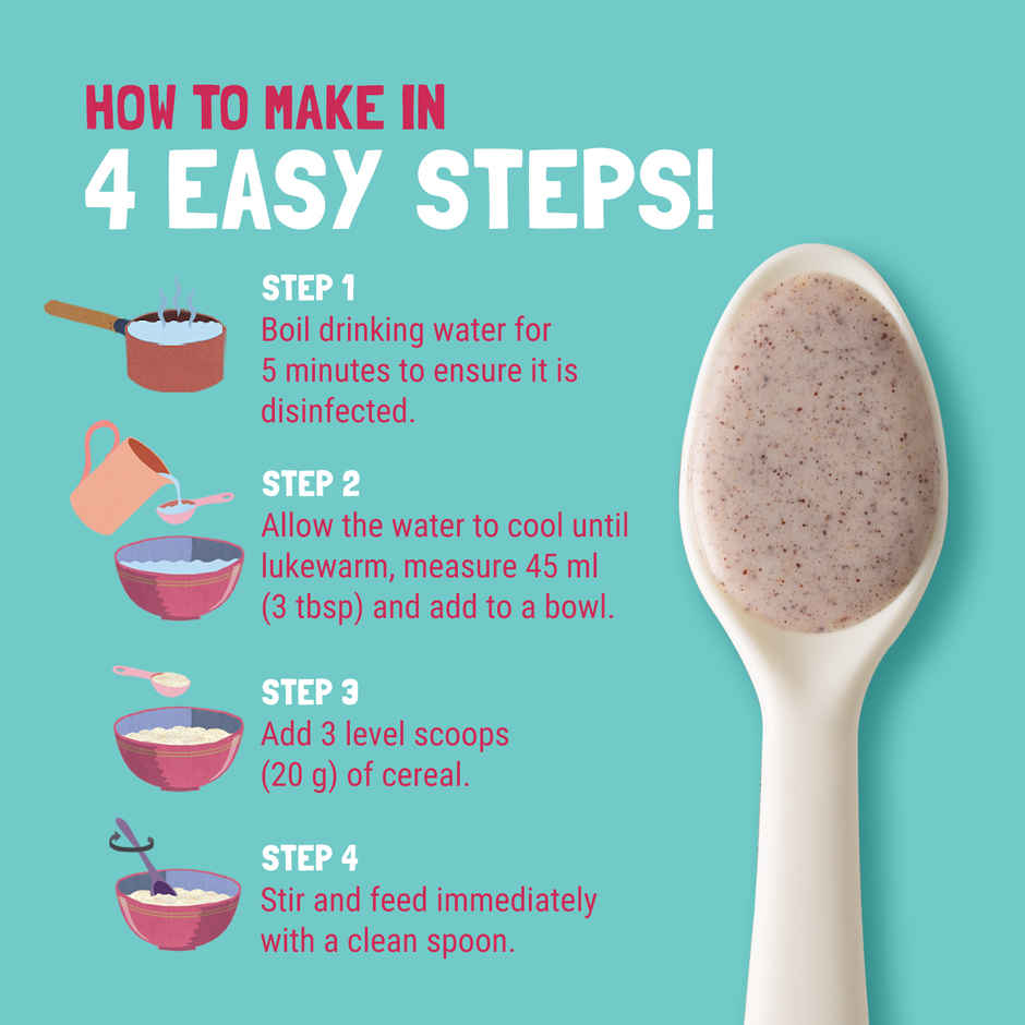 Slurrp Farm Cereal for Little ones | Banana, Ragi and Rice with Milk