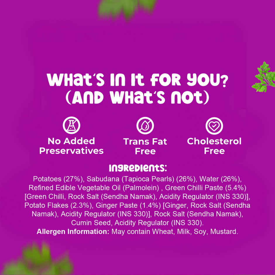 HyFun Sabudana Tikki, Fast Friendly | Frozen