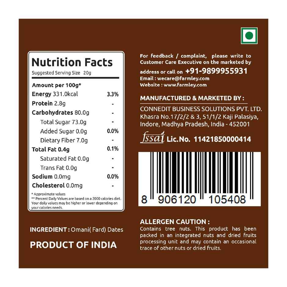 Farmley Premium Grade A Omani Fard Dates