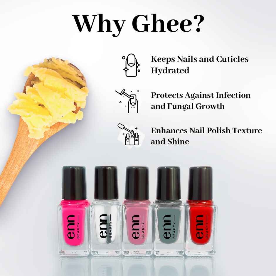 ENN Beauty Extra Shine Nail Paint Kit With Ghee | Glam Party
