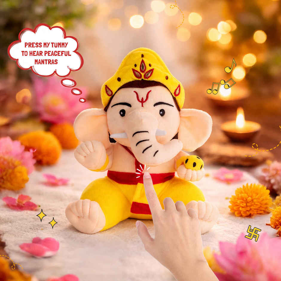 Panda's Box Mantra Chanting Baby Ganesha | Medium - 30 cm