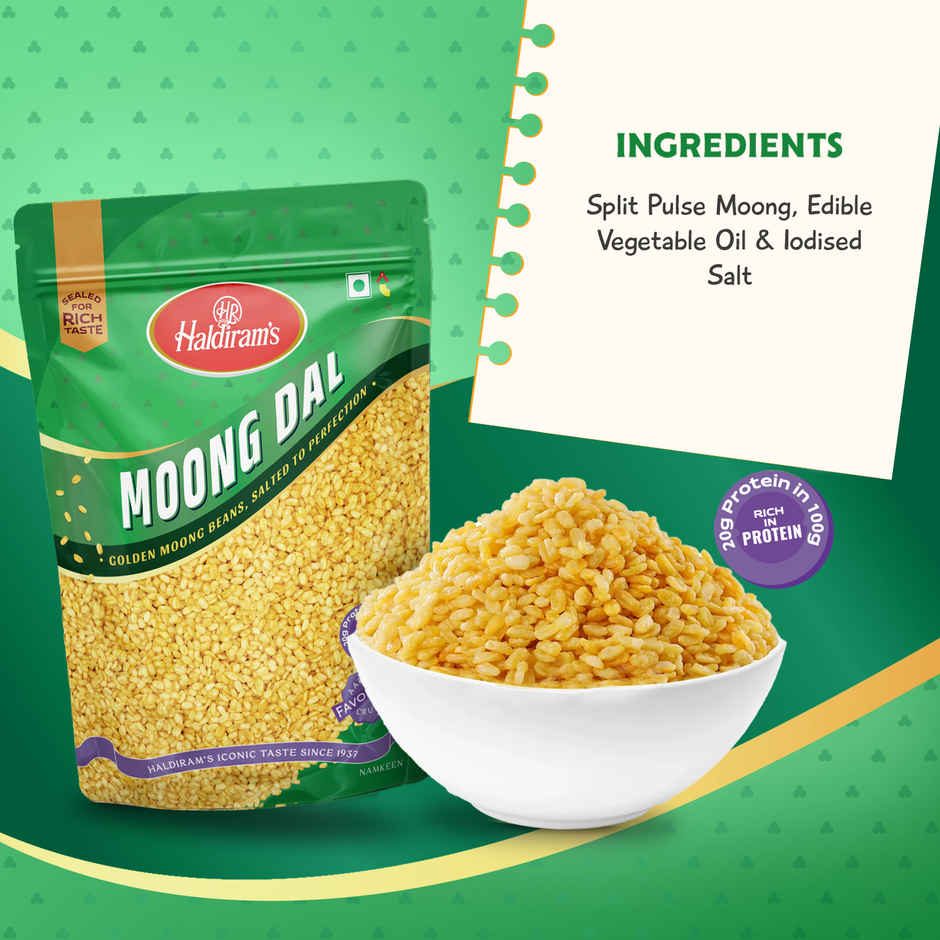 Haldiram's Moong Dal | Crispy Fried Lentil Snack