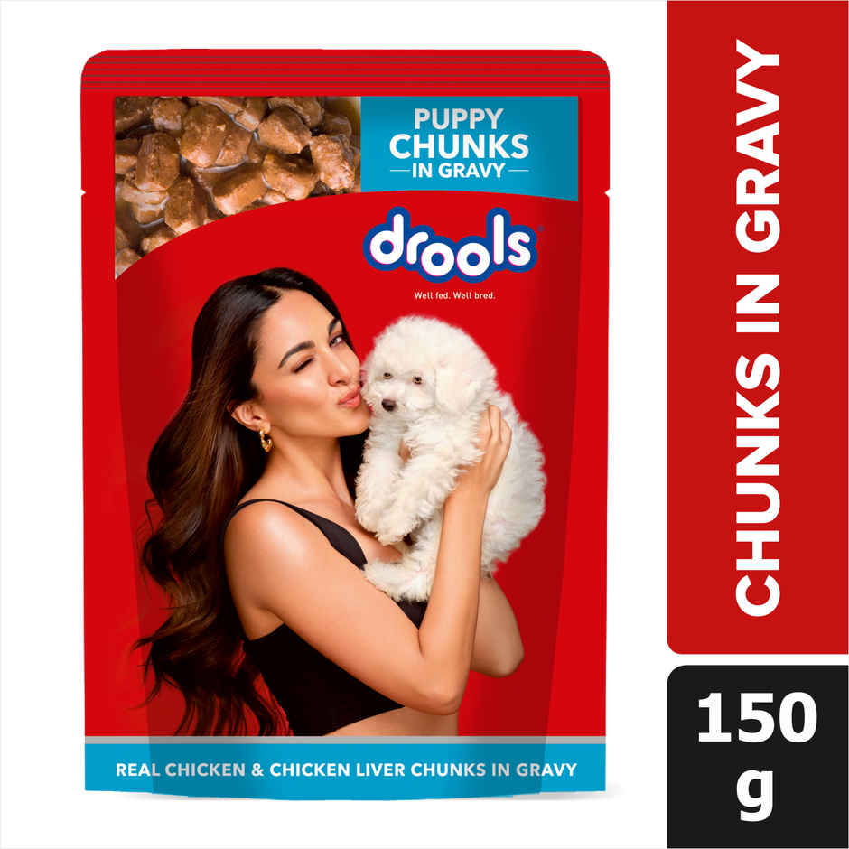 Drools Puppy Wet Dog Food - Real Chicken & Liver Chunks in Gravy Combo